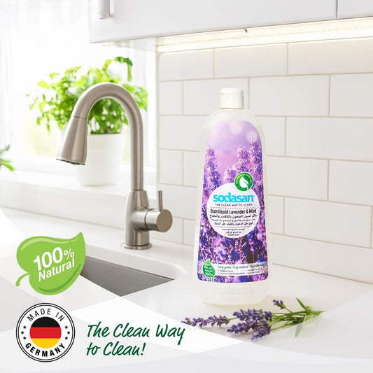 Sodasan Washing Up Liquid Lavender & Mint 1L