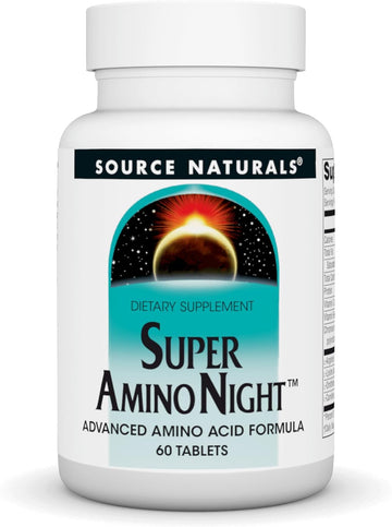Source Naturals Super Amino Night - Advanced Amino Acid Formula* - 60 Capsules