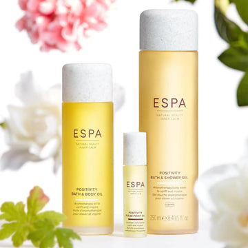 Espa | Positivity Bath & Shower Gel | 250Ml | Jasmine, Gardenia & Rose Geranium | Vegan