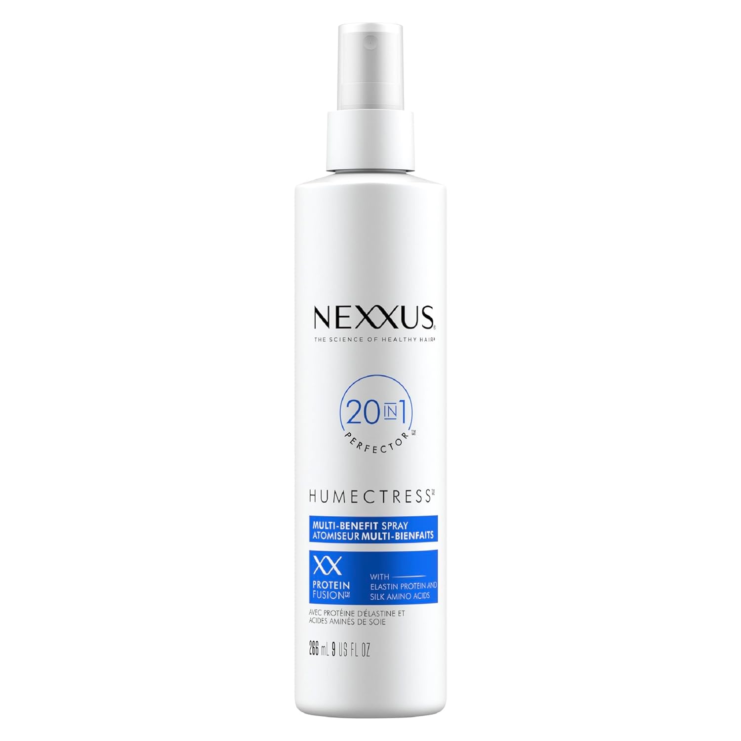 Nexxus Humectress Leave-In Conditioner Spray 20-In-1 Perfector For Dry Hair With Biotin & Hyaluronic Acid 9 Oz