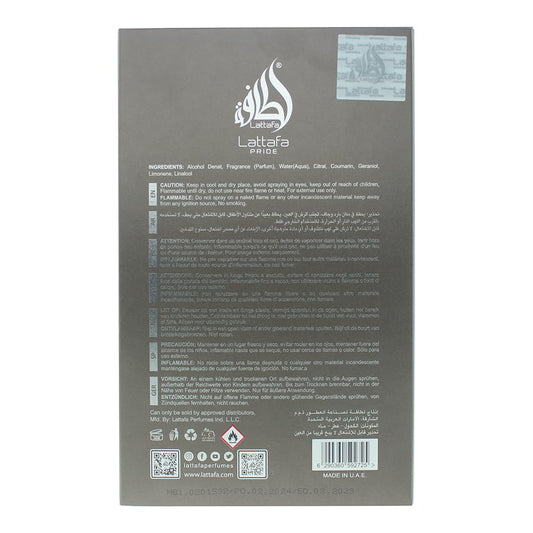 Lattafa Pride Breeze For Unisex Eau De Parfum Spray, 3.4 Ounce