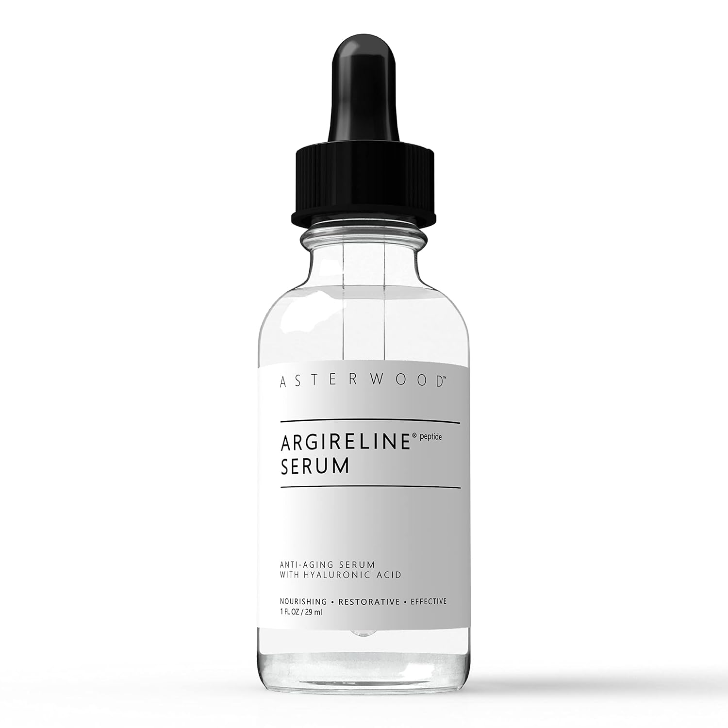 Argireline Peptide With Hyaluronic Acid Serum Face Care, Anti Wrinkle Face Serum, Dark Spot Remover & Face Brightening Serum, Facial Skin Care Products, 1 Oz Glass Bottle