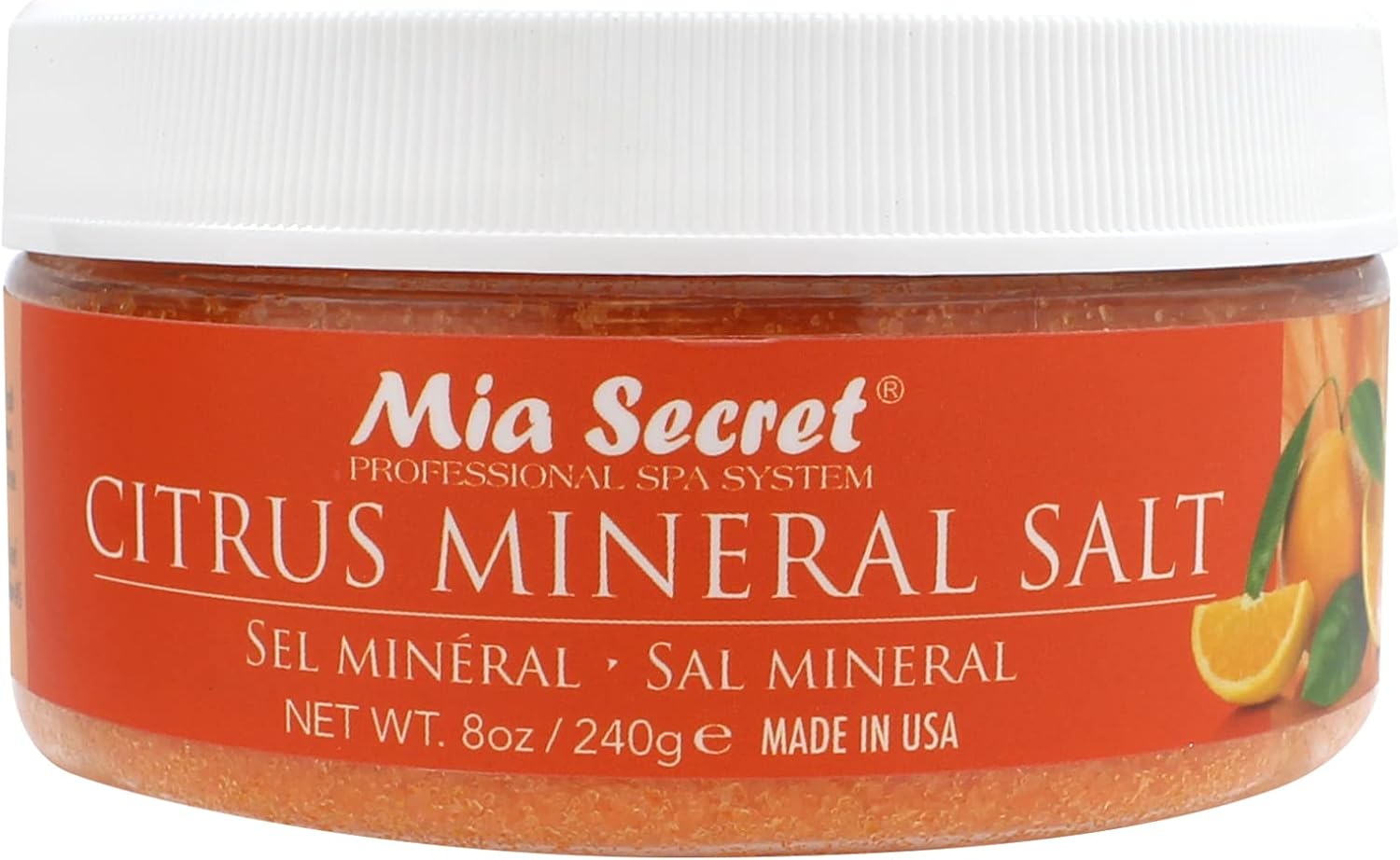 Mia Secret Spa&Body Mineral Salt (Lavender, Citrus) (Citrus, 8Oz)