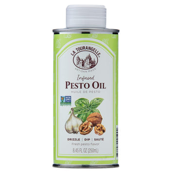 La Tourangelle, Pesto Infused Oil, Drizzle Onto Pasta And Salads, Whisk In Seasonings For Easy Dipping Sauce, Vinaigrette, Or Marinade, 8.45 Fl Oz