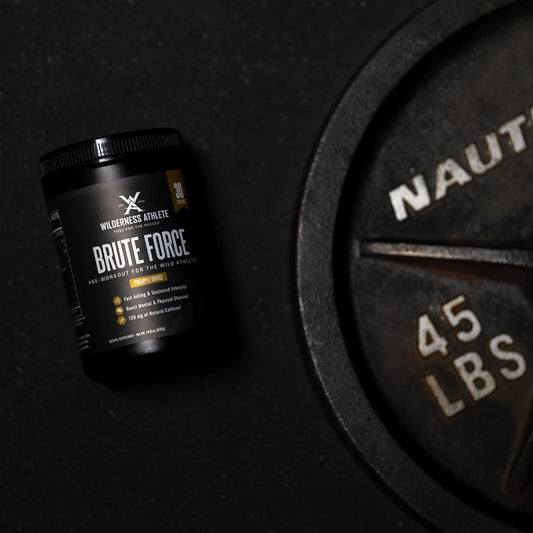 Wilderness Athlete - Brute Force Pre-Workout | Best Pre Workout Powder For Women & Men - Preworkout Drink Supplements With Natural Caffeine - Workout Supplement For Men & Women (Green Apple)