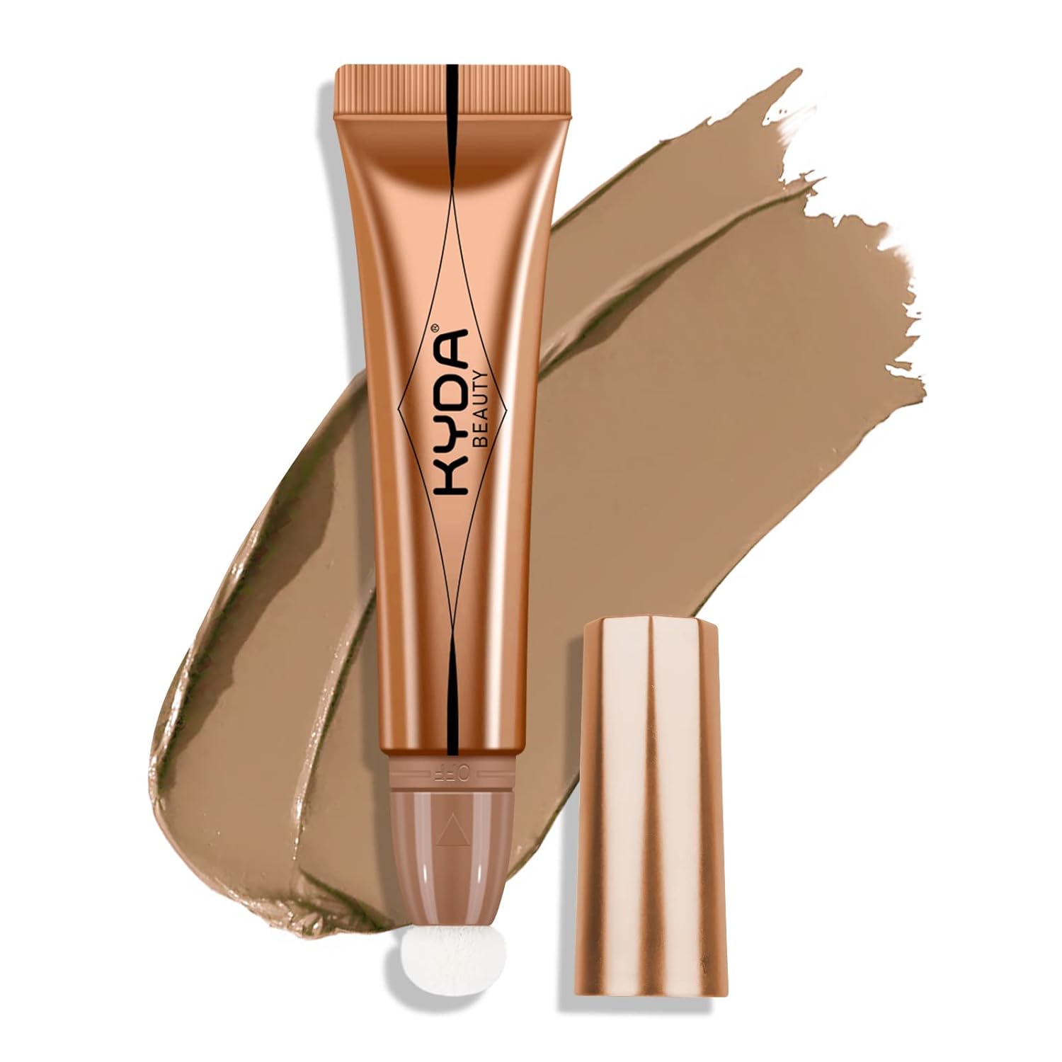 Kyda Contour Beauty Wand, Liquid Face Contouring With Cushion Applicator, High Coverage Natural Matte Finish, Lightweight Blendable Super Silky Cream Contour Stick-Light To Medium