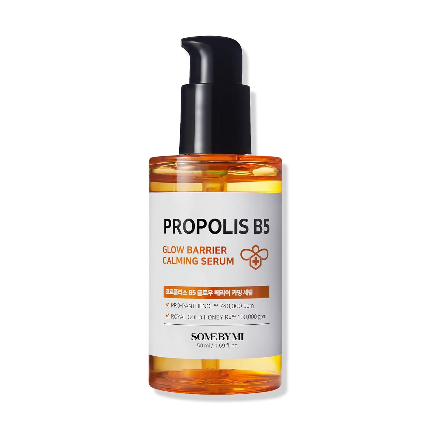 Some By Mi Propolis B5 Glow Barrier Calming Serum - 1.69Oz, 50Ml - Made From Propolis And Panthenol For Glass Skin - Oiliness Control, Skin Radiance And Preventing Breakouts - Korean Skin Care