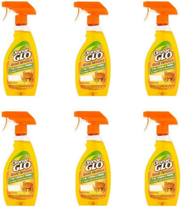 Orange Glo 2-in-1 Clean & Polish Wood Furniture Spray - 16 oz - 6 pk