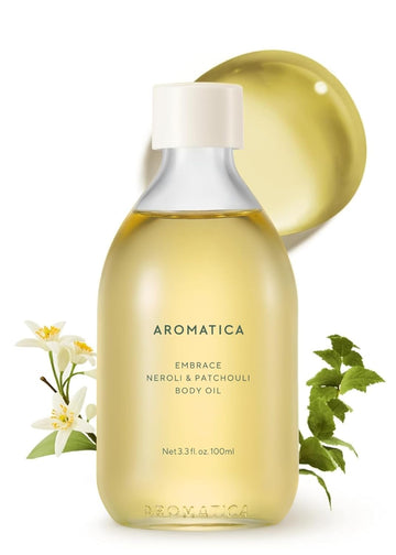 Aromatica Awakening Body Oil Peppermint & Eucalyptus Aromatherapy Oils, Scented Body Oil, After Shower Natural Oil For Women, Non-Greasy Body Serum, Body Moisturizer For Dry Skin 3.38 Fl. Oz