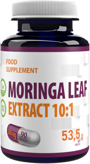 Hepatica Moringa Leaf 5,000Mg | 10:1 Extract (500Mg) | 90 Vegan Capsules | High Strength Superfood For Energy, Immunity & Vitality | 3Rd Party Lab Tested