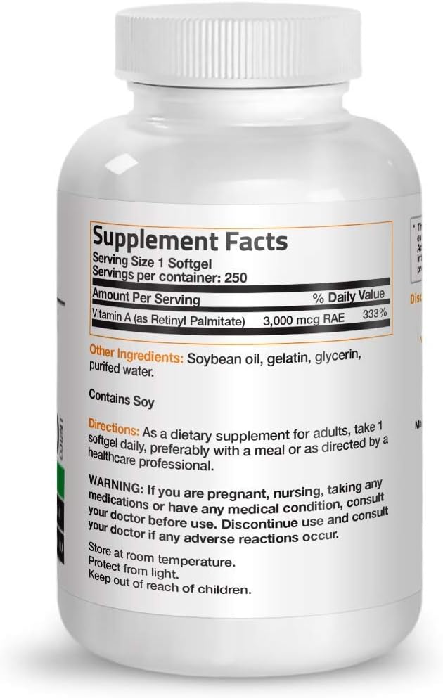 Bronson Super B Vitamin B Complex Sustained Slow Release + Vitamin A 10,000 IU Premium Non-GMO Formula : Health & Household