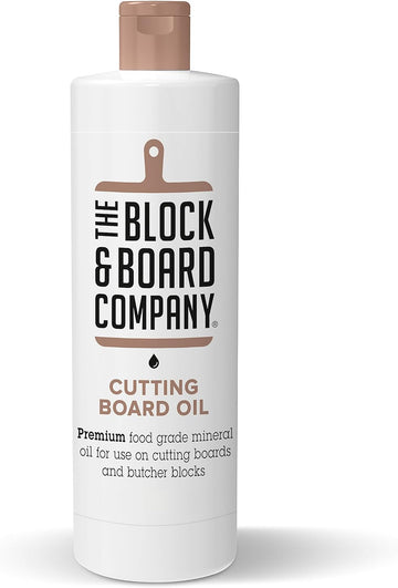 Specialist Cutting Board Oil by The Block & Board Company - Food Grade Mineral Oil for Cutting Boards and Butcher Blocks - Cleans, Seals & Hydrates - Colorless, Odorless, Tasteless