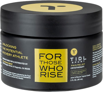 TIDL Cryotherapy Performance Cream - Advanced Pain Relief for Full Body Recovery - Penetrating Menthol Pain Cream, Targeted Pain Relief for Muscle and Joint Pain - Organic Plant-Based Formula, 3 oz