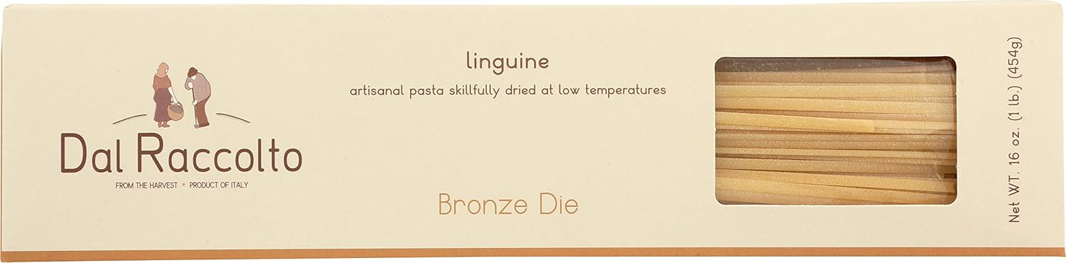 Dal Raccolto Bronze Die Pasta - Linguine, 1 lb Box