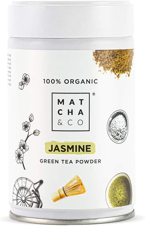 Matcha & Co 100% Organic Jasmine Green Tea Powder 70G