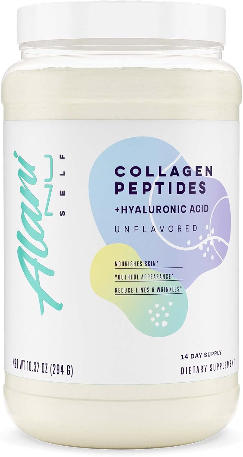 Alani Nu Collagen Peptides Powder Unflavored | 18G Protein | Supports Bone, Skin And Nail Health | Collagen For Women | 80Mg Of Hyaluronic Acid | Gluten Free | Sugar Free | 14 Servings