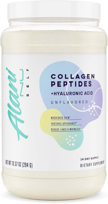 Alani Nu Collagen Peptides Powder Unflavored | 18G Protein | Supports Bone, Skin And Nail Health | Collagen For Women | 80Mg Of Hyaluronic Acid | Gluten Free | Sugar Free | 14 Servings