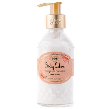 Sabon Body Lotion — Green Rose | Luxurious, Non-Greasy Body Lotion | Lemon, Bergamot, Citrus | For All Skin Types | 7 Fl Oz