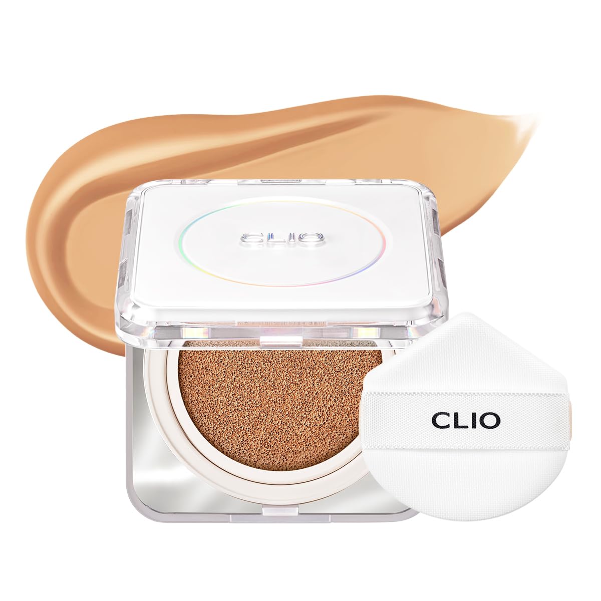 Clio Kill Cover Founwear Cushion The Original I 20 Shades, Korean Cushion Foundation, Cushion Make Up, Full& High Coverage, Airy Satin, Natural Matte Finish Look (26C Shell Beige, One Size)