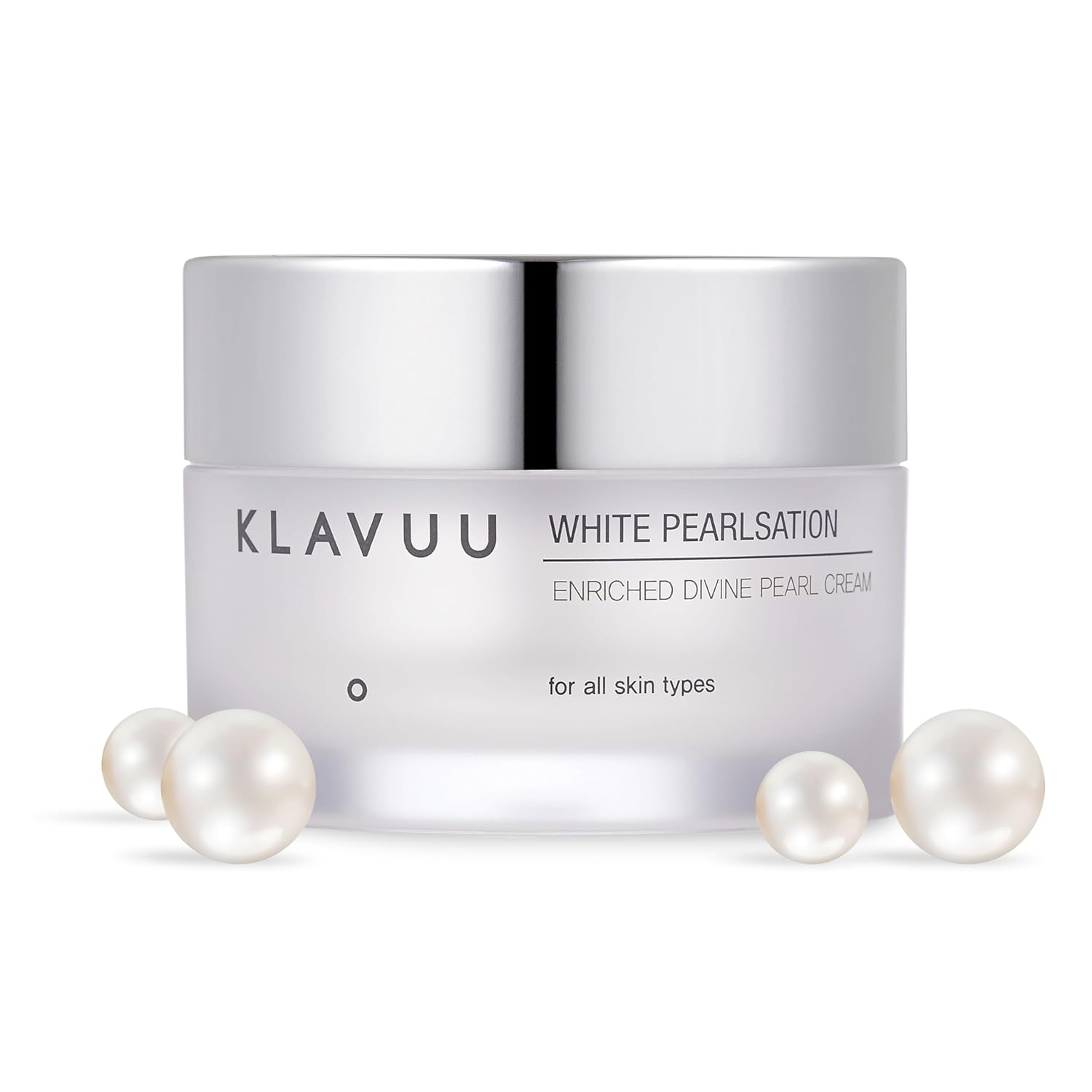 Klavuu Pearlsation Enriched Divine Pearl Cream (1.69Oz/50Ml) | Face Moisturizer, Niacinamide, Hydrating Anti-Aging Cream, Wrinkle Care, Whitening, Brightening, Radiant Glow, Korean Skin Care
