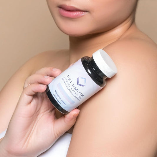 Relumins Advance White Active Glutathione Complex -Oral Lightening Formula Capsules With 6X Boosters- Brightens, Repairs & Rejuvenates Skin 60 Capsules X 3 Bottles