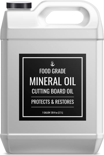 PURE ORIGINAL INGREDIENTS Mineral Oil (1 Gallon) for Cutting Boards, Butcher Blocks, Counter Tops, Wood Utensils