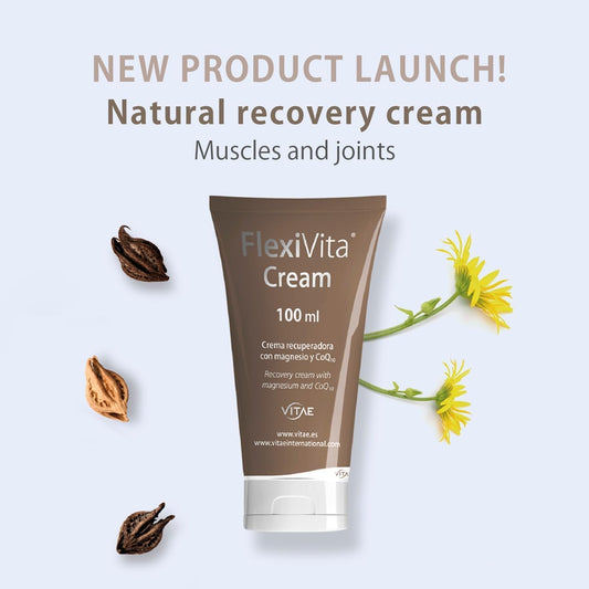 Vitae Flexivita Cream 100Ml | Recovery And Massage Formula | Magnesium, Arnica, Coq10 | Natural Formula For Musculoskeletal Health