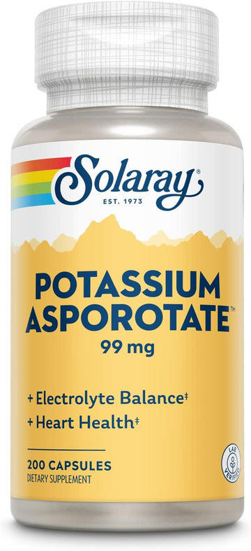 Solaray Potassium Asporotate Supplement, 99 Mg | 200 Count