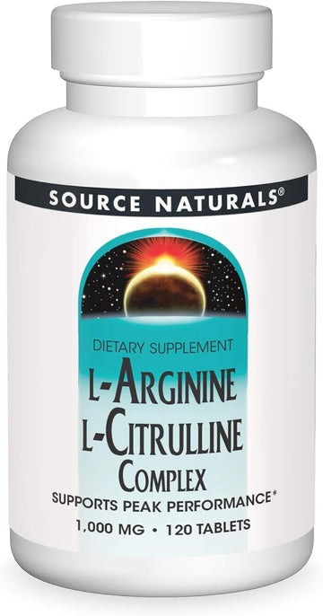 Source Naturals L-Arginine L-Citrulline Complex, 120 Tablets, 1000 Mg