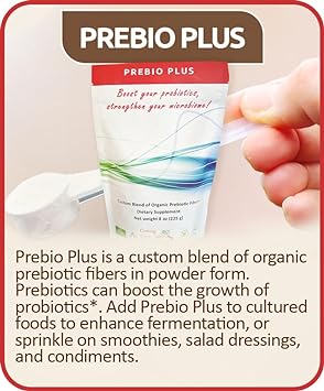 Cutting Edge Cultures Prebio Plus Prebiotic Fiber Powder Best Custom Blend of Organic Prebiotic Fibers Dietary Supplement 8 oz (2 x Prebio Plus = 16oz)