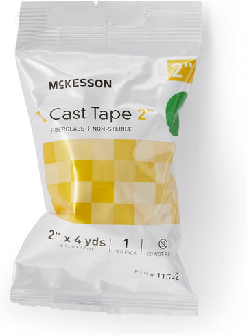 McKesson Cast Tape, Fiberglass, Green, 2 in x 4 yds, 1 Count, 10 Packs, 10 Total
