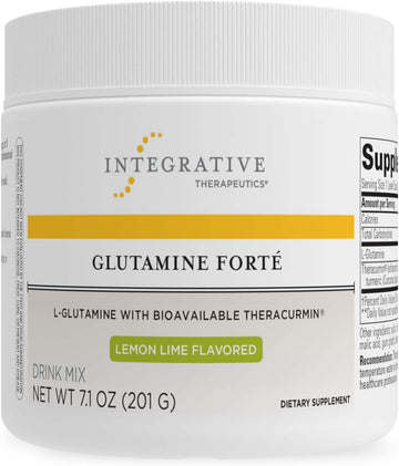 Integrative Therapeutics Glutamine Forté - L-Glutamine Powder For Gut Health Support* - Healthy Gut Support Supplement For Men & Women* - Water-Dispersible Form Of Turmeric - 7.09 Oz