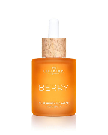 Cocosolis Berry Superberry Recharge Face Elixir, Facial Elixir With Organic Oils, Vegan Nourishing Day Care With Vitamin E And Enzyme-Activated Oils