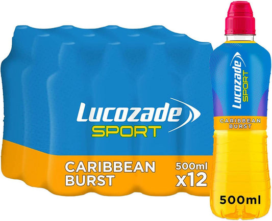 Lucozade Sport Tropical Body Fuel Drink 500 Ml (Pack Of 12)