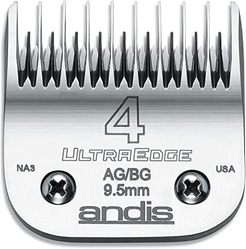 Andis 64090 Carbon-Infused Steel Ultraedge Dog Clipper Blade, Size-4 Skip-Tooth, 3/8-Inch Cut Length