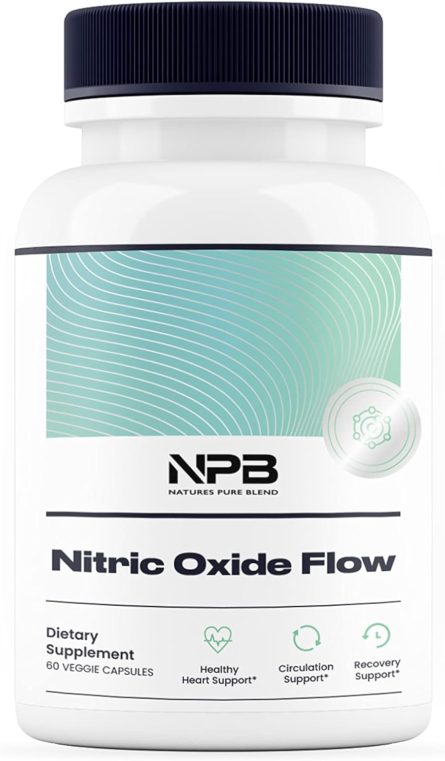 Nature's Pure Blend Nitric Oxide Supplement L-Arginine - Blood Pressure Support Capsule - 1500MG - Nitric Oxide Booster - Amino Energy - Preworkout for Men, Muscle Growth