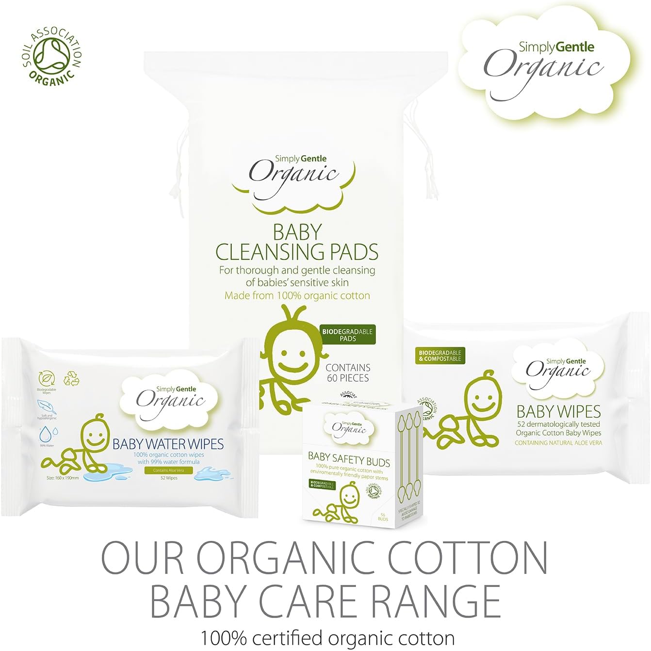 Simply Gentle Organic Baby Pad (Pack Of 6)