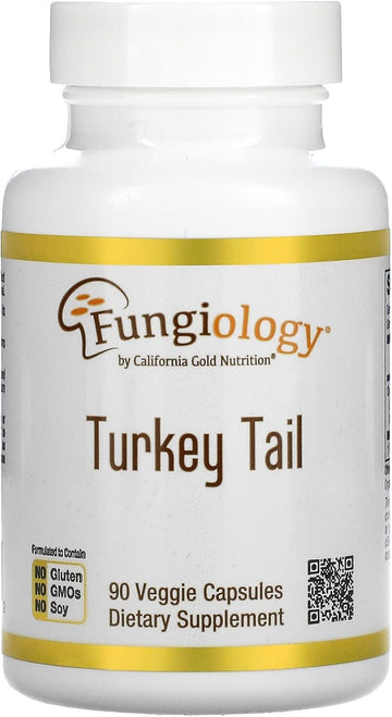 California Gold Nutrition Full-Spectrum Turkey Tail, 90 Plantcaps