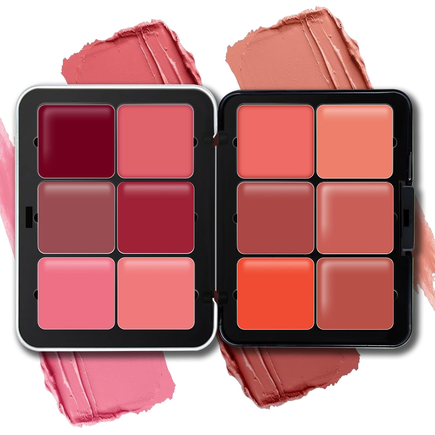 12 Colors Cream Blush Palette Matte Blush Contour And Highlight Blush Palette Waterproof And Long Lasting Blush Cream Makeup Palette