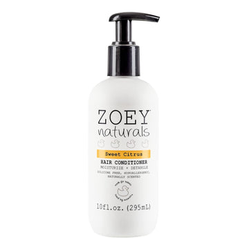 Zoey Naturals - Sweet Citrus Hair Conditioner For Kids, Tear-Free, Hypoallergenic, Paraben-Free, Cruelty Free, Made In Usa