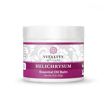 Vitality Extracts Helichrysum Balm - 2Oz, Helichrysum Gymnocephalum, Beeswax, Almond Oil, Ultra-Moisturizing, Skin Healing, Full Body Hydration