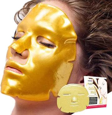 20 X New Infinitive Beauty Crystal 24K Gold Powder Gel Collagen Face Mask Masks Sheet Patch