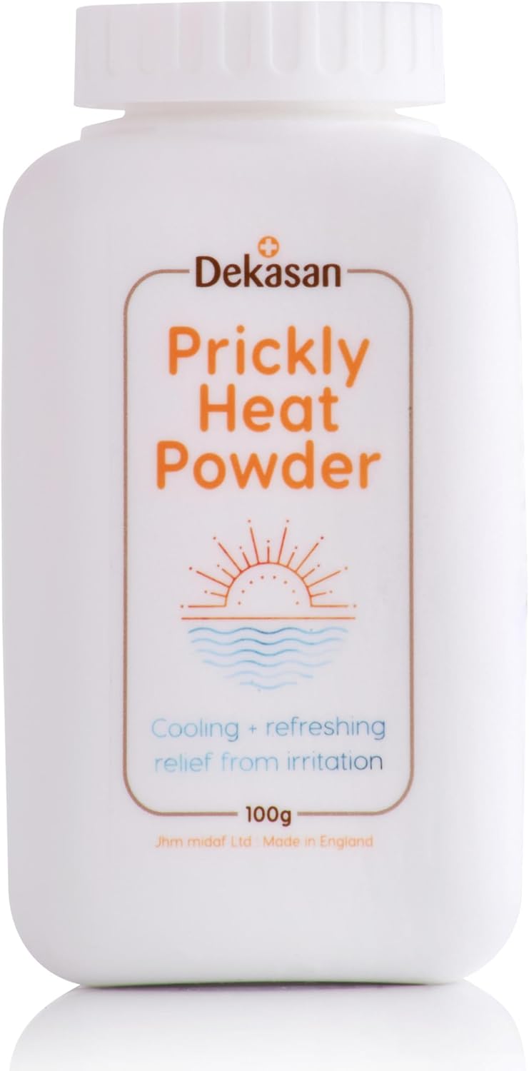 Dekasan Prickly Heat Body Powder For Relief From Prickly Heat, Milaria, Heat Rash | Proudly Made In The Uk | Travel Size | Trusted Globally — Over 1 Million Units Sold Worldwide