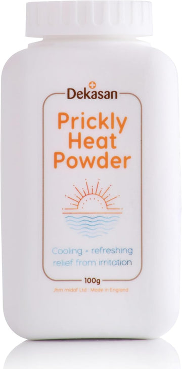 Dekasan Prickly Heat Body Powder For Relief From Prickly Heat, Milaria, Heat Rash | Proudly Made In The Uk | Travel Size | Trusted Globally — Over 1 Million Units Sold Worldwide