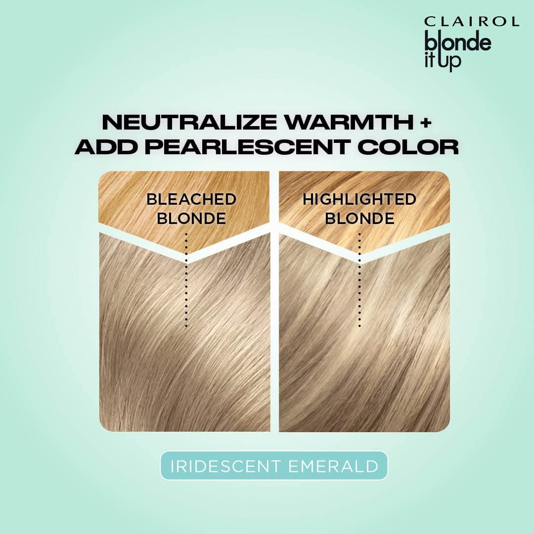 Clairol Blonde It Up Crystal Glow Toner Kit - Iridescent Emerald : Amazon.co.uk: Beauty