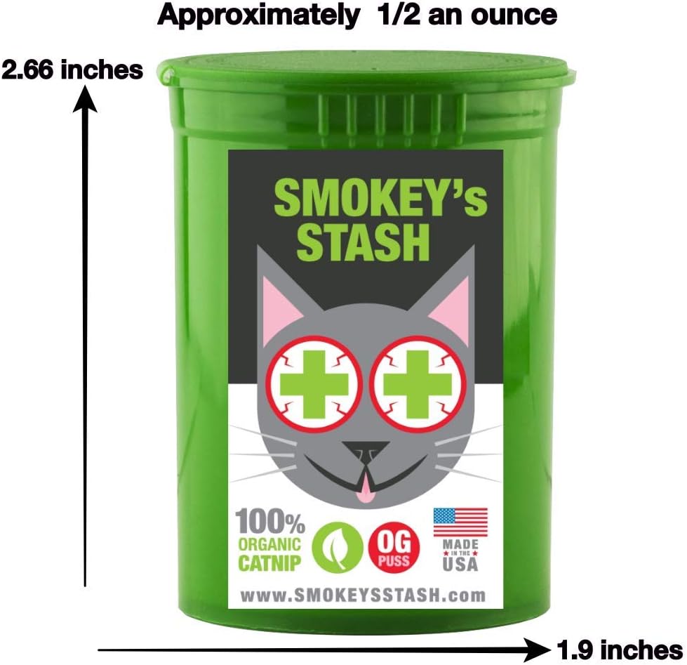 Smokey's Stash Cat Catnip Spray and Dried Organic Catnip Combo Maximum Potency cat nip Bundle : Pet Supplies