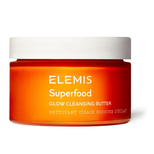 Elemis Superfood Aha Glow Cleansing Butter, Daily Facial Cleanser/Mask Removes Makeup, Cleanses & Helps To Brighten, Nourish, And Hydrate Skin