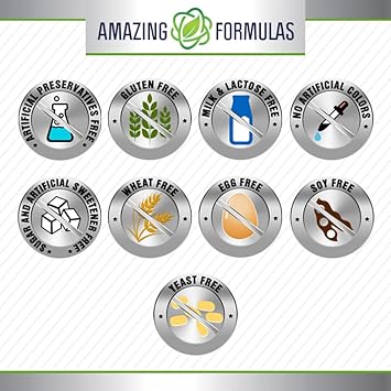 Amazing Formulas L-Arginine Supplement | 1000 Mg Per Serving | Tablets | Amino Acid Supplement For Women & Men | Non-Gmo | Gluten Free | Made In Usa (120 Count) : Health & Household