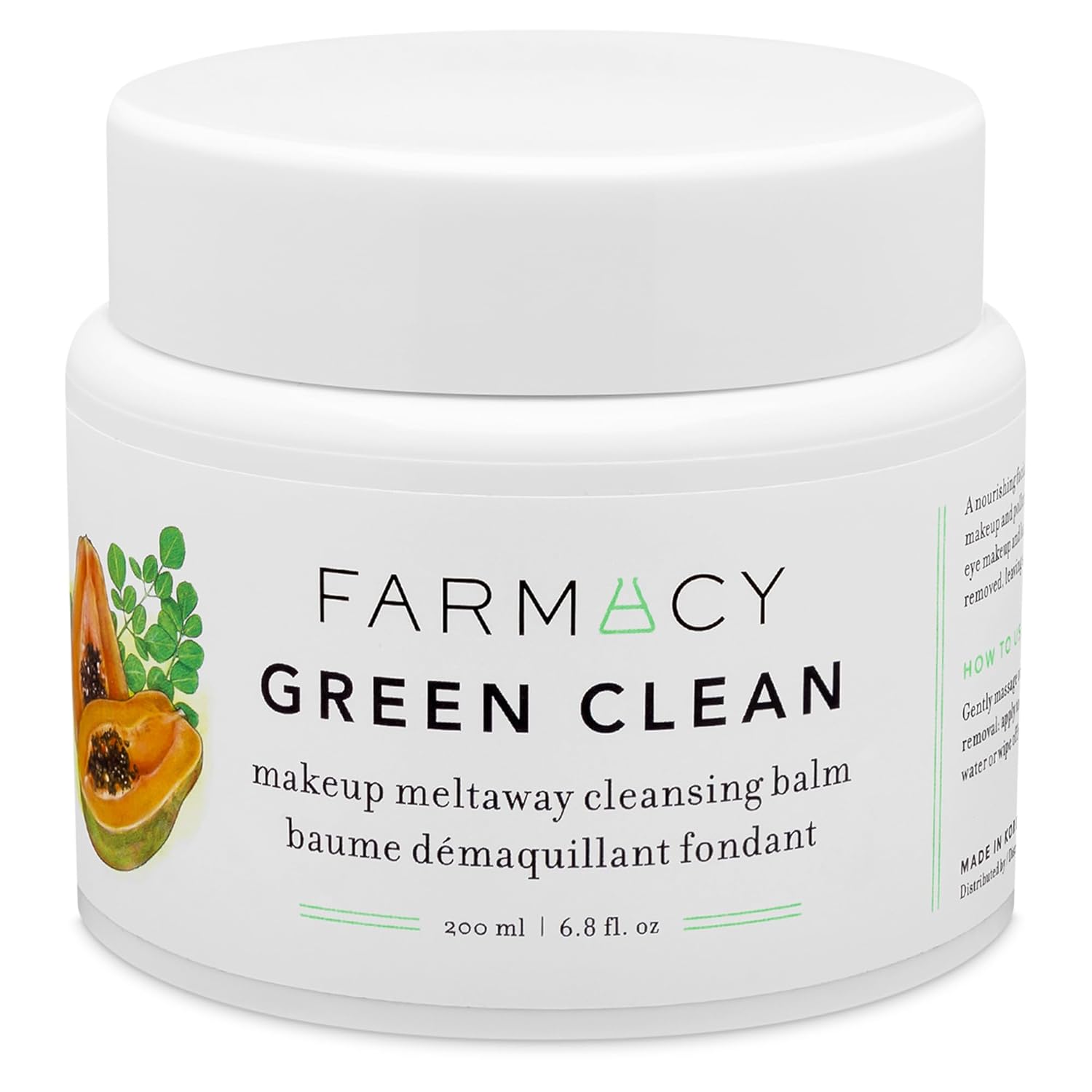 Farmacy Natural Makeup Remover - Green Clean Makeup Meltaway Cleansing Balm Cosmetic, 200ml