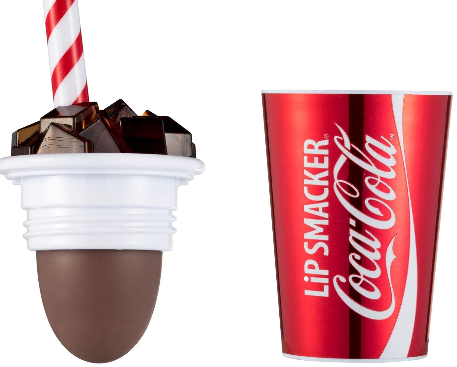 Lip Smacker Coca-Cola Cup Collection, Classic Coke Cup Lip Balm For Kids, Coke Flavour, Sweet Gift For Your Friends, Single Pack, Coke, 7.4 G